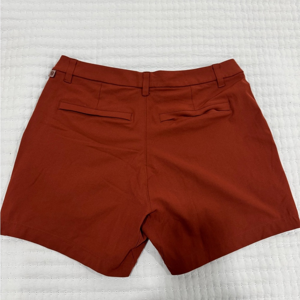Lululemon Athletica ABC Burnt Orange/ Rust color Shorts 5” inseam - Picture 2 of 2